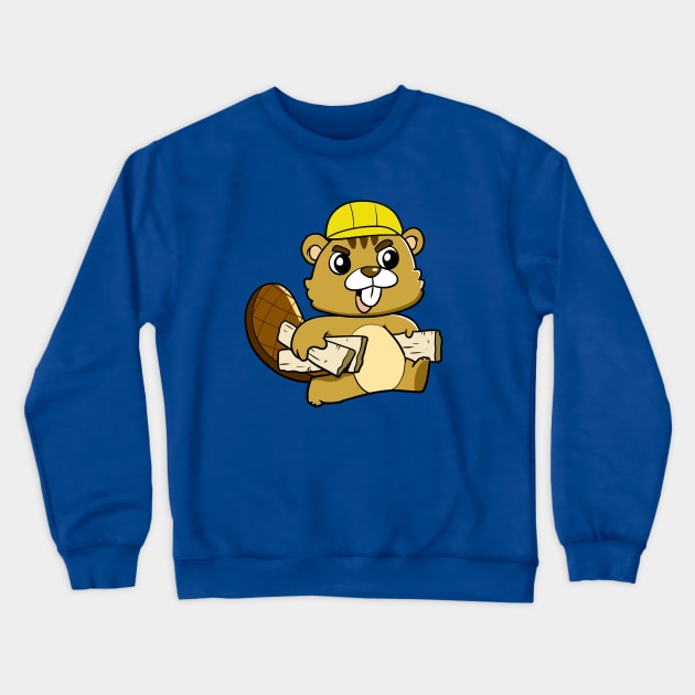 Busy Beaver Crewneck Sweatshirt by WildSloths